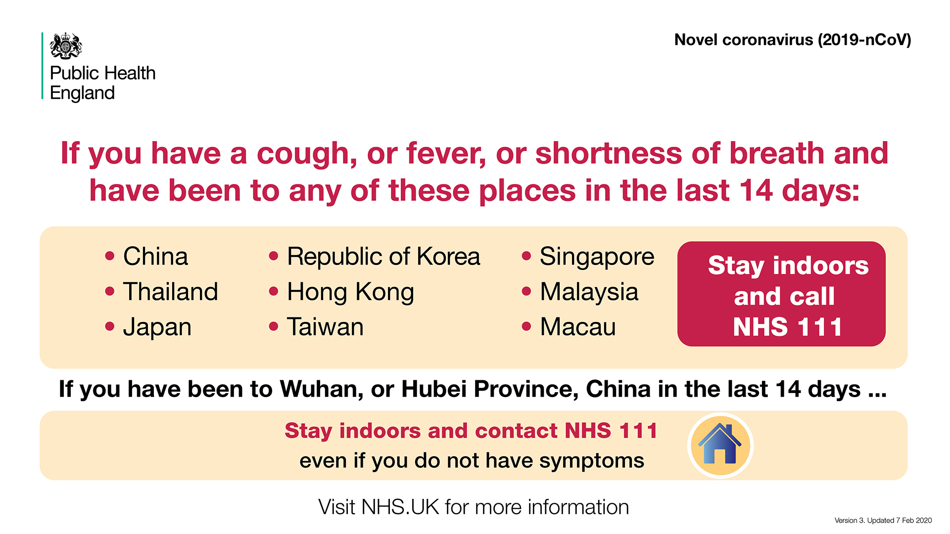 Coronavirus information